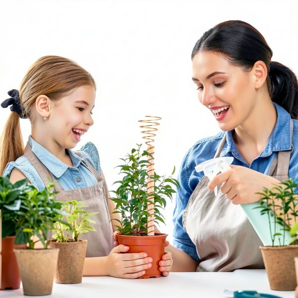 Electroculture Copper Antenna NACHLYNN Plant Support Stakes-3