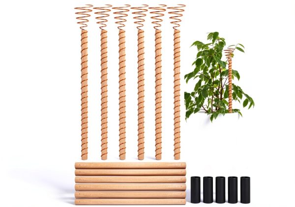 Electroculture Copper Antenna NACHLYNN Plant Support Stakes-0