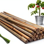 BOVITRO Bamboo Plant Stakes Natural Garden Support Sticks-0