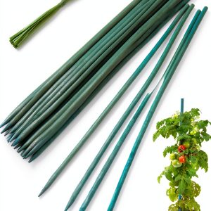 HAINANSTRY Green Bamboo Stakes Plant Support Garden Wood-0