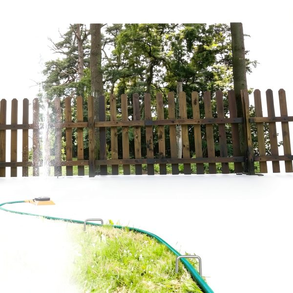 RAOOKIF Garden Stakes Galvanized Steel U Shape Landscape-4