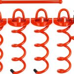 FEED GARDEN Spiral Ground Anchors Heavy Duty Metal Stakes-0