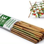 BOVITRO Bamboo Plant Stakes Natural Wood Garden Support-0
