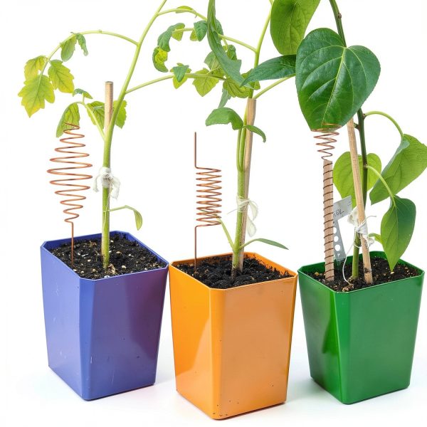 Electroculture Copper Antenna NACHLYNN Plant Support Stakes-6