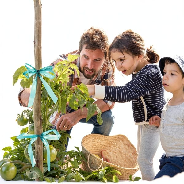 Prudiut Garden Plant Tape Vinyl Stretchy Plant Support-4