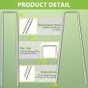 FAAYUCK U Shaped Garden Stakes Galvanized Steel Landscape-2