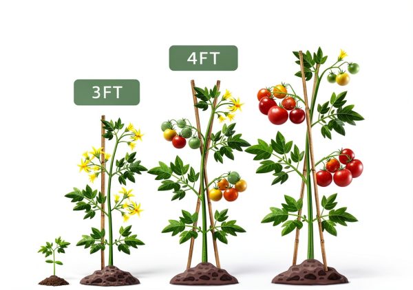 BOVITRO Bamboo Plant Stakes Natural Wood Garden Support-2