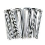 Petgrow 6 Inch Heavy Duty U Shaped Garden Staples 100 Pack-0