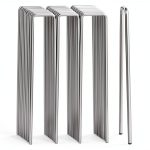 FAAYUCK Galvanized Steel Garden Stakes Rust Resistant-0