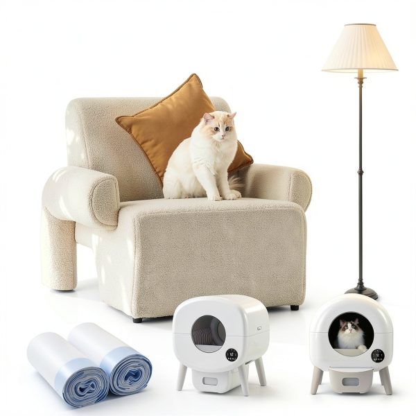 Kevetheg Cat Litter Box Liners Leakproof Drawstring Design-6