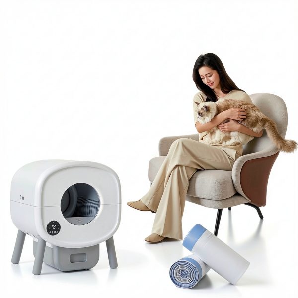 Kevetheg Cat Litter Box Liners Leakproof Drawstring Design-5