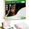 TELEGLO Cat Litter Box Liners Heavy Duty Drawstring Design-0