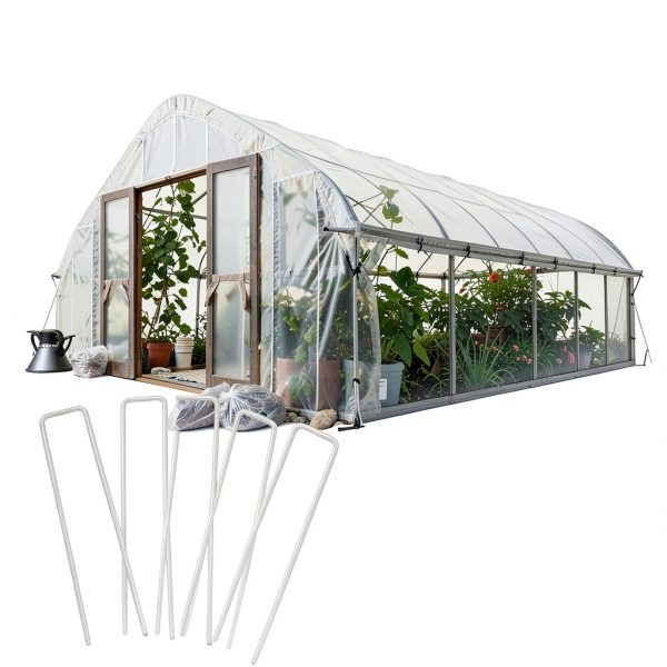 Petgrow 6 Inch Heavy Duty U Shaped Garden Staples 100 Pack-5