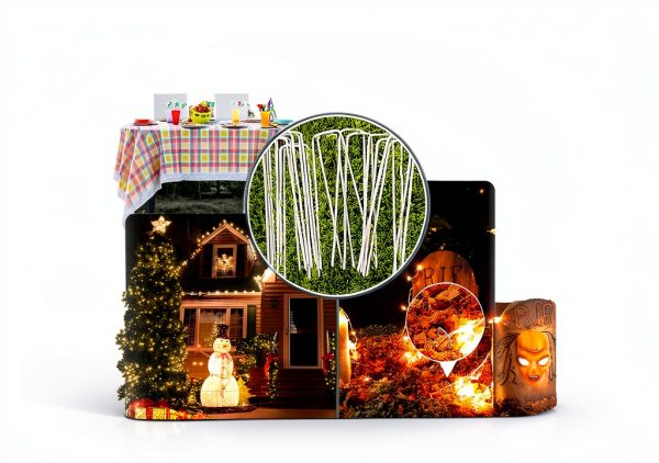 Petgrow 6 Inch Heavy Duty U Shaped Garden Staples 100 Pack-3