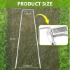 FAAYUCK U Shaped Garden Stakes Galvanized Steel Landscape-1