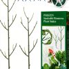 PERSZEN Plastic Plant Stakes Dark Green Garden Support-0