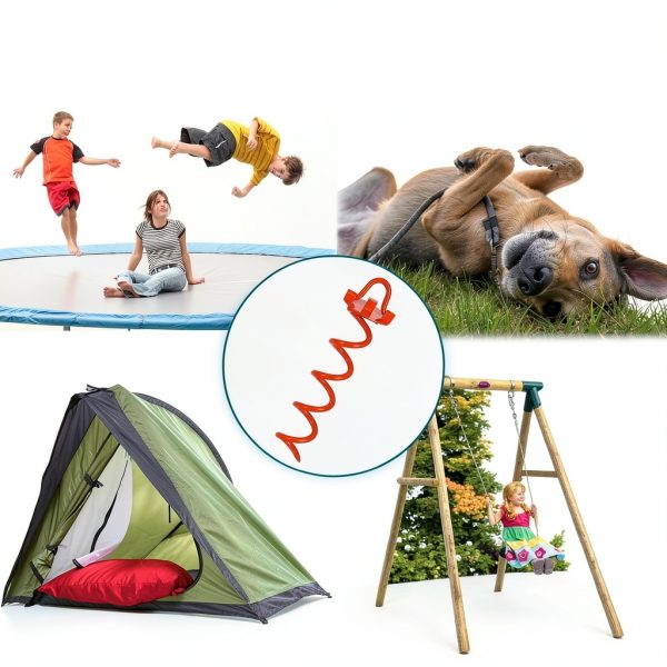 FEED GARDEN Spiral Ground Anchors Heavy Duty Metal Stakes-5