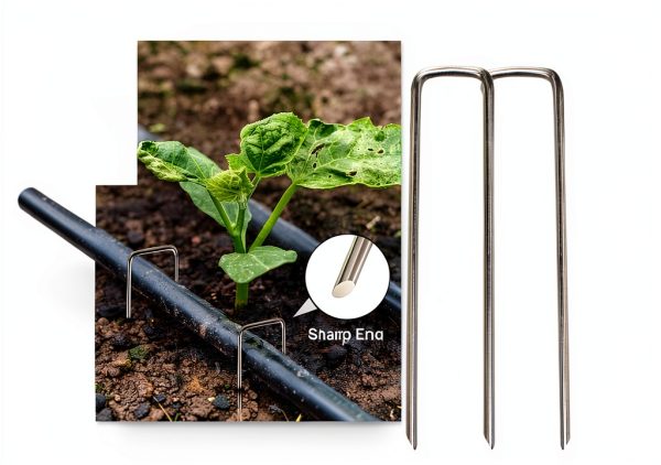 BLOSMIY Landscape Staples Galvanized Steel Garden Fabric-1