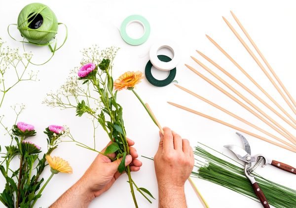 Bamboo Plant Stakes HAINANSTRY Natural Support Garden Stakes-5